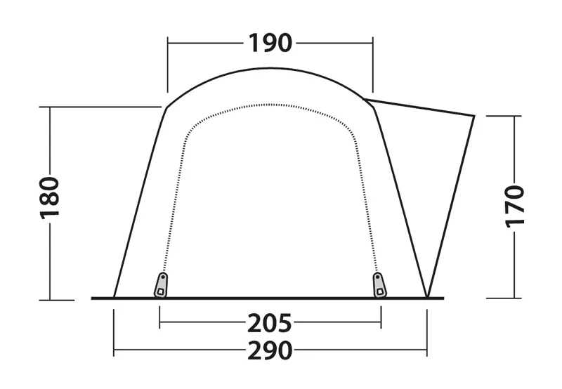 Outwell Nevada 4P Tent - 2022 Model-3